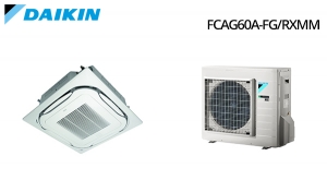 Climatizzatore Daikin a cassetta soffitto Mini Sky Monosplit Round Flow FCAG60A-FG/RXM60M9