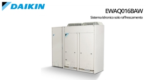 Sistema Idronico cantine piscine Daikin solo raffreddamento Compressore Scroll EWAQ016BAW