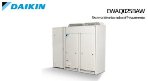 Sistema Idronico cantine piscine Daikin solo raffreddamento Compressore Scroll EWAQ025BAW