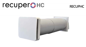 Recupero HC - Ventilatore con scambiatore di calore rigenerativo e sensore di umidità