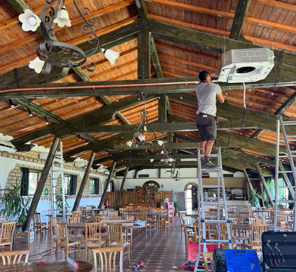 Impianto di climatizzazione per Borgo di Pieve a Salti